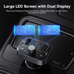 Tẩu Nghe Nhạc Bluetooth 5.3 Baseus S-09 | Phát Sóng FM, Rảnh Tay Nghe Gọi, Kèm Sạc Nhanh