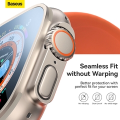Kính Cường Lực Baseus Micro-Crystal Cho AppleWatch Ultra 49mm | Siêu Cứng Chống Va Đập