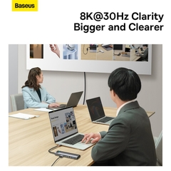 Hub Chuyển Đổi Baseus Metal Gleam Series Type-C | Mở Rộng Cổng Cho Macbook, Laptop