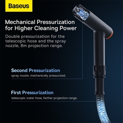 Bộ Vòi Xịt Rửa Ô Tô Tăng Áp Baseus GF3 Car Wash Spray Nozzle