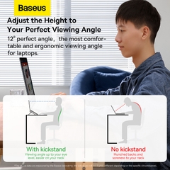 Giá Đỡ Laptop Gập Gọn Baseus Slim Laptop Kickstand | Siêu Mỏng, Tản Nhiệt (Bộ 2 cái)