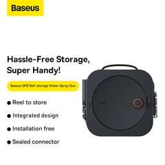 Vòi Xịt Rửa Ô Tô Baseus GF8 Tăng Áp | Tích Hợp Cuộn Dây, Xách Tay Tiện Lợi
