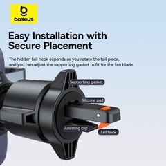 Giá Đỡ Điện Thoại Baseus Metal Age 3 | Gắn Khe Gió, Chống Rung, Hoạt Động Êm Ái