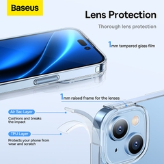 Ốp Lưng Baseus Simple Series Cho iP14 | Siêu Mỏng, Chống Sốc & Bảo Vệ Camera
