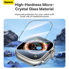 Kính Cường Lực Baseus Micro-Crystal Cho AppleWatch Ultra 49mm | Siêu Cứng Chống Va Đập