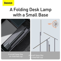 Đèn để bàn thông minh Baseus Smart Eye Series Charging Folding Reading Desk Lamp (Cảm biến ánh sáng tự động, pin sạc, 3000k - 6000k Full-Spectrum, Foldable and Rechargeable Reading Lamp)