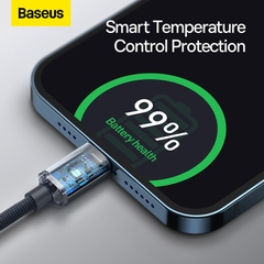 Cáp Sạc Baseus Crystal Shine 20W Type-C to Ln | Sạc Nhanh PD, Bện Vải Siêu Bền