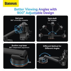 Giá Đỡ Điện Thoại Ô Tô Baseus Easy Control Pro | Tự Động Kẹp, Xoay 900 Độ Đa Năng