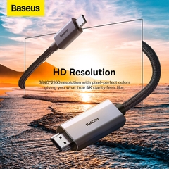 Cáp Chuyển Baseus High Definition Type-C to HDMI 4K@60Hz | Công Nghệ Graphene Chống Nhiễu Siêu Bền