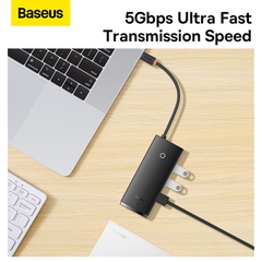 Hub Chuyển Baseus Lite 5 Trong 1 | HDMI 4K@30Hz, Sạc Nhanh PD 100W