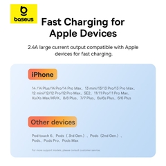 Cáp Sạc Nhanh Baseus 0℃ Series Fast Charging Data Cable USB to iP 2.4A