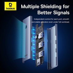 Hub Chia Cổng Baseus UltraJoy 4 Cổng USB 3.0 | Tốc Độ 5Gbps, Hỗ Trợ Nguồn Phụ Type-C