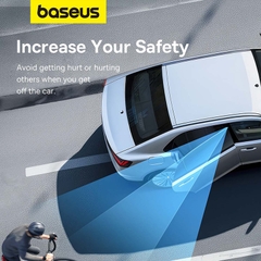 Búa Thoát Hiểm Baseus SafeRide Kiêm Gương Cầu Lồi | Xóa Điểm Mù, Phá Kính Khẩn Cấp