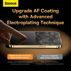 Kính Cường Lực Baseus 0.3mm Crystal HD Tempered Glass Screen Protector with Dust Filter for iP 12