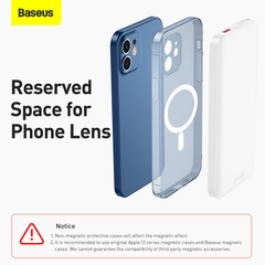 Sạc Dự Phòng Baseus Magnetic 10.000mAh | Sạc Kép Không Dây & PD 20W, Màn Hình LED