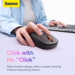 Chuột Không Dây Baseus F01A | Hỗ Trợ Wireless 2.4GHz & Bluetooth, Click Yên Tĩnh