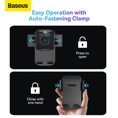 Giá Đỡ Điện Thoại Ô Tô Baseus Easy Control Pro | Tự Động Kẹp, Xoay 900 Độ Đa Năng