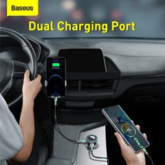 Tẩu Sạc Bluetooth Baseus Enjoy MP3 | Âm Thanh Lossless, Khử Ồn, Hỗ Trợ AUX/Thẻ Nhớ