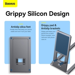 Giá Đỡ Gấp Gọn Baseus Foldable Metal | Xoay 360°, Siêu Mỏng Gọn Cho Điện Thoại & Pad, Kim Loại