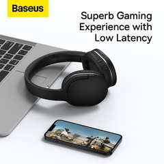 Tai Nghe Chụp Tai Baseus Encok D02 Pro | Pin 50 Giờ, Dùng Có Dây & Không Dây