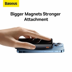 Pin Sạc Dự Phòng Baseus Magnetic 10000mAh | 3 trong 1 Kèm Chân Chống, Sạc Không Dây & PD 20W