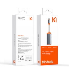 Jack Chuyển Mcdodo Oryx 3 trong 1 Type-C to Dual Type-C + 3.5mm | Vừa Sạc 60W Vừa Nghe Nhạc