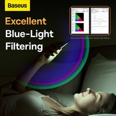 Kính Cường Lực Bảo Vệ Mắt Baseus 0.3mm Eye-Protection Crystal Tempered Glass Screen Protector with Dust Filter for iP 12 (Bộ 1 cái)
