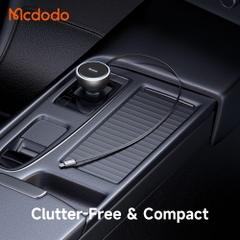 Tẩu Sạc Mcdodo FreeGo 80W Kèm Cáp Rút | 3 Cổng Sạc Gồm Type-C + USB và Cáp Type-C