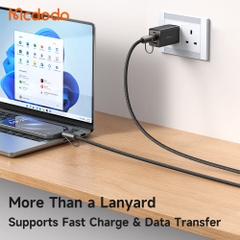 Cáp Sạc Mcdodo 36W Type-C to Ln Đa Năng | Vừa Sạc Nhanh Vừa Có Thể Làm Dây Đeo Tiện Lợi