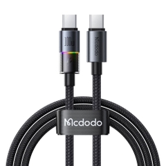 Cáp Sạc Gaming Mcdodo 100W Type-C to Type-C | Đèn LED 7 Màu, Sạc Nhanh Laptop & Điện Thoại