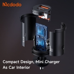 Tẩu Sạc Mcdodo Cool Series 33W | Sạc Nhanh 2 Cổng Type-C & USB