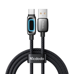 Cáp Sạc Mcdodo Vision Sci-Fi USB to Type-C 6A | Hiệu Ứng LED 3D, Đầu Hợp Kim Kẽm