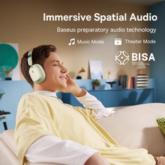 Tai Nghe Chụp Tai Baseus Bowie H1i Chống Ồn | Chuẩn Âm Thanh Kép Hi-Res, Spatial Audio, Pin 100 Giờ