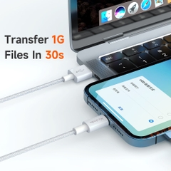 Cáp Sạc Mcdodo 3A USB to Ln | Sạc Nhanh An Toàn, Bện Dù Bền Bỉ, Chính Hãng