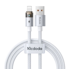 Cáp Sạc Nhanh Mcdodo 3A USB to Ln | Thiết Kế Trong Suốt Lộ Mạch, Có Đèn LED