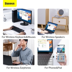 USB Bluetooth Adapter Baseus BA04  | Kết Nối Plug & Play, Hỗ Trợ Kết Nối 7 Thiết Bị Cùng Lúc