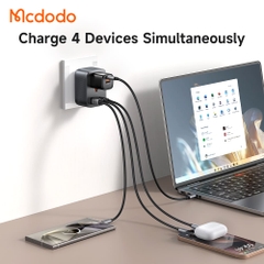 Phích Cắm Chuyển Đổi Du Lịch Mcdodo | Kiêm Sạc 20W, 3 Cổng (1 USB & 2 Type-C)