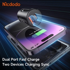 Tẩu Sạc Mcdodo Cool Series 33W | Sạc Nhanh 2 Cổng Type-C & USB
