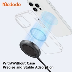 Đế Sạc Không Dây Mcdodo Magnetic 15W | Sạc Nhanh Qi, Thiết Kế Hợp Kim Bền Bỉ
