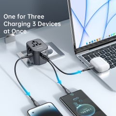 Cốc Sạc Kiêm Phích Cắm Chuyển Đổi Đa Năng Mcdodo PD Fast Charging Universal Travel Adapter