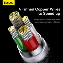 Cáp Sạc Đa Năng Baseus StarSpeed 3.5A USB to M+L+C | Dây Dù Siêu Bền, Sạc Cùng Lúc 3 Thiết Bị