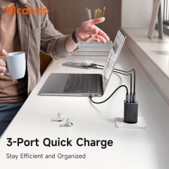Cốc Sạc Mcdodo Gana Mini 67W 3 Cổng Sạc Nhanh | Công Nghệ GaN Siêu Nhỏ Gọn, 2 Cổng Type-C & 1 USB