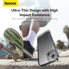 Combo Ốp Lưng Baseus Glitter Cho iP14 | Kèm Dán Cường Lực Full Màn Hình