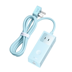 Trạm Sạc GaN Baseus PowerCombo 40W | 3 AC, 2 Type-C, 1 USB, Bảo Vệ Quá Tải BDIP