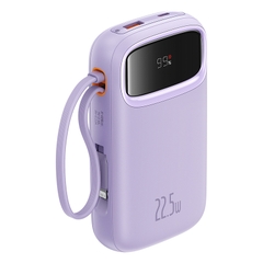 Sạc Dự Phòng Baseus Qpow2 22.5W | Kèm Sẵn 2 Cáp Ln & Type-C, Màn Hình LED, 10.000/20.000mAh