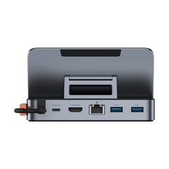 Dock Chơi Game Baseus GamerX Cho Steam Deck, Switch | Hub Type-C Xuất 4K 60Hz, Cổng Mạng LAN