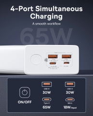 Pin Dự Phòng Baseus Star-Lord 30000mAh | Sạc Laptop 65W, 3 Cổng, Kèm Cáp Sạc