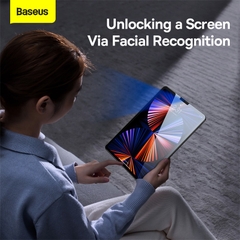Dán Cường Lực Baseus 0.3mm Full-Glass Cho Pad Kèm Khung Dán | Full Kính Không Viền Đen, Mỏng 0.3mm