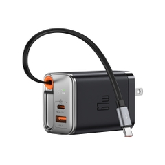 Củ Sạc Mcdodo FreeGo 67W GaN Kèm Cáp Rút | 3 Cổng Sạc Nhanh Laptop & Điện Thoại