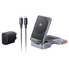 Đế Sạc Không Dây Mcdodo 3 trong 1 | Gập Gọn, Chuẩn Qi2, Sạc Điện Thoại, Đồng Hồ & Tai Nghe